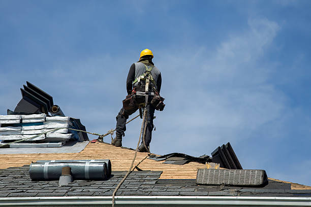 Professional Flat Roof Repair technician working in Gower, MO